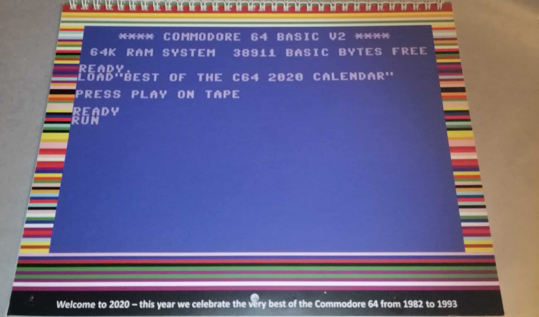 The Commodore 64 2020 Calendar The Best Of The 80 & 90s